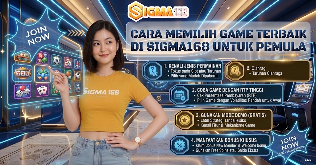 cara memilih game di sigma168
